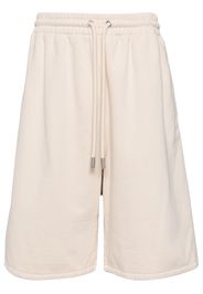 Off-White Diag-stripe cotton track shorts - Toni neutri