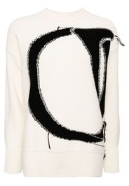 Off-White Ow maxi logo jumper - 0410 WHITE A BLACK