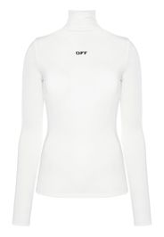 Off-White logo-print second-skin top - Bianco