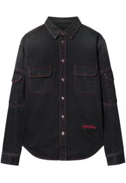 Off-White Camicia Script Samurai - Nero
