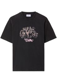 Off-White T-shirt Washed Characters - Nero