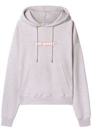 Off-White Felpa Round Logo Skate con cappuccio - Grigio