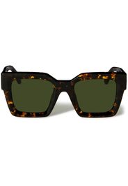 Off-White Occhiali da sole Jackson con effetto tartarugato - Marrone