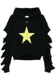 Off-White Felpa con cappuccio Star Undercut - Nero