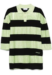 Off-White Polo Crystal Stripes - Verde