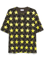 Off-White T-shirt Stars AO Skate - Verde