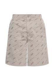 Off-White logo-print shorts - Toni neutri