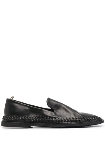 Officine Creative whipstitched loafers - Nero