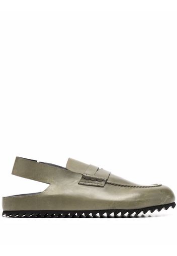 Officine Creative Phobia slingback loafers - Verde