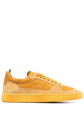 Officine Creative two-tone suede sneakers - Giallo