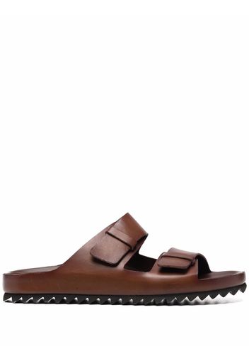 Officine Creative Agora double strap sandals - Marrone