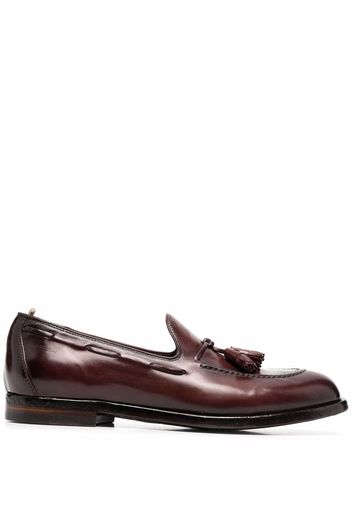 Officine Creative tassel-detail leather loafers - Marrone