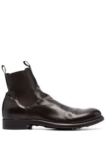 Officine Creative polished-leather chelsea boots - Marrone