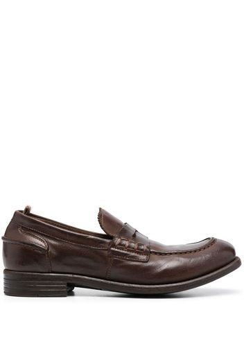 Officine Creative Calixte 042 leather penny loafers - Marrone