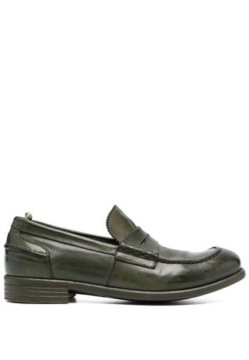 Officine Creative Calixte 042 leather penny loafers - Verde