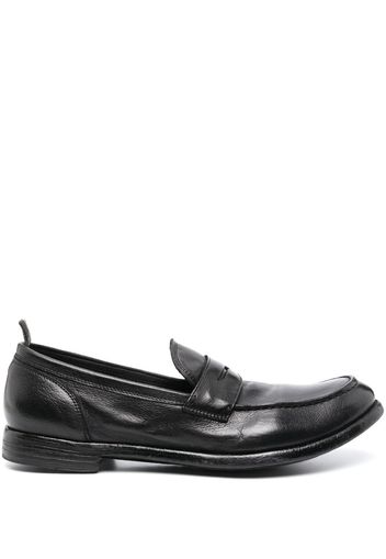 Officine Creative penny-slot leather loafers - Nero