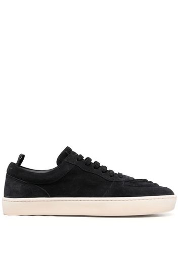Officine Creative logo-lettering low-top leather sneakers - Nero