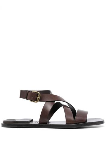 Officine Creative Kontraire 012 leather sandals - Marrone