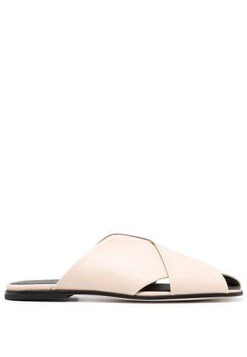 Officine Creative Fidel 008 cut-out leather sandals - Toni neutri