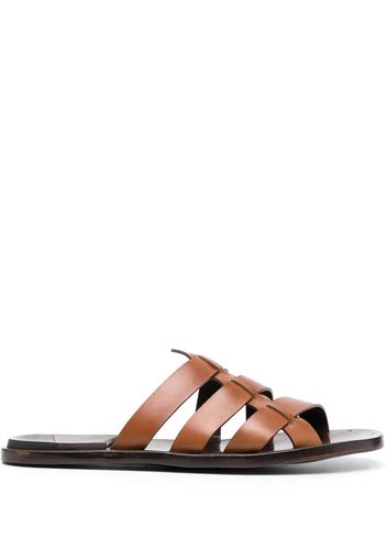 Officine Creative Kontraire leather slides - Marrone