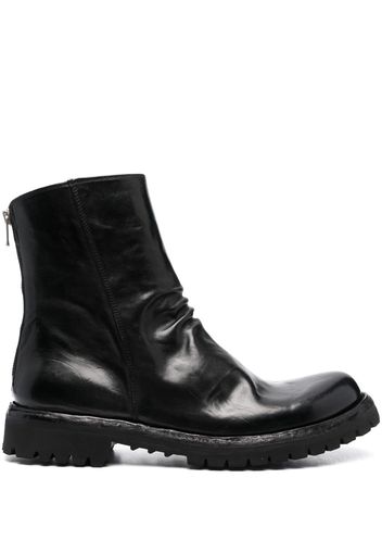 Officine Creative Ikonic zip-up leather boots - Nero