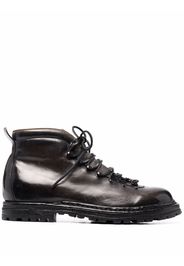 Officine Creative arctic leather lace-up boots - Grigio