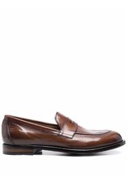 Officine Creative round-toe leather loafers - Marrone