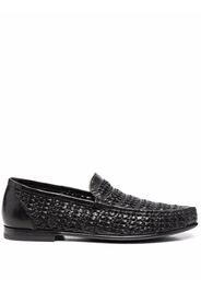 Officine Creative Libre woven leather loafers - Nero