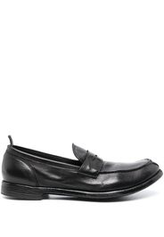 Officine Creative penny-slot leather loafers - Nero