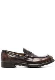 Officine Creative slip-on leather loafers - Marrone