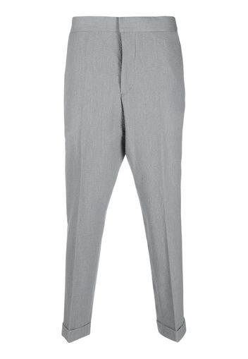 Officine Generale pressed-crease straight-leg trousers - Grigio