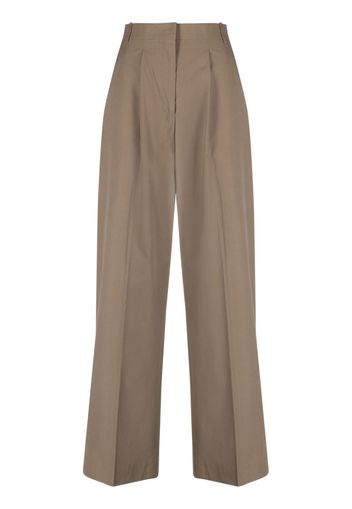 Officine Generale New Sophie wide-leg trousers - Marrone