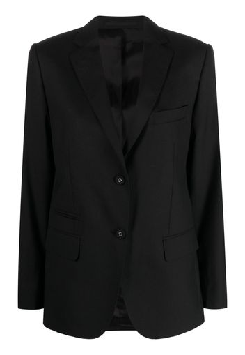 Officine Generale single-breasted virgin wool blazer - Nero