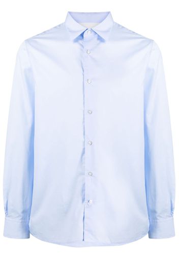 Officine Generale straight-cut cotton shirt - Blu