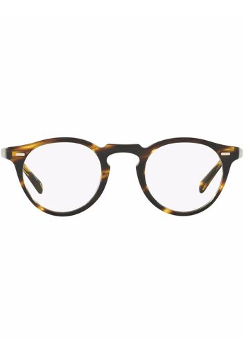 Oliver Peoples Occhiali con effetto tartarugato Gregory Peck - Marrone