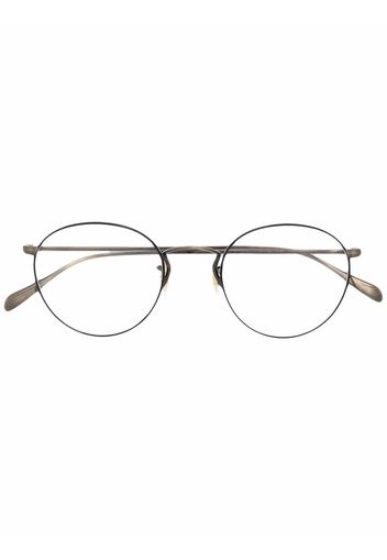 Oliver Peoples logo round-frame glasses - Nero