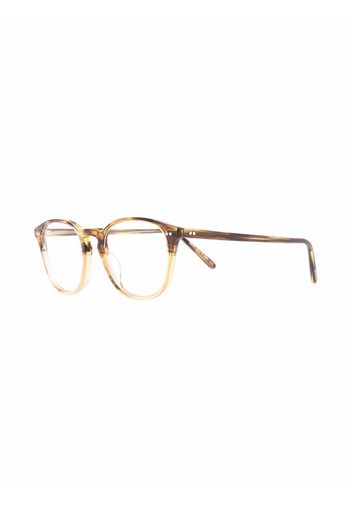 Oliver Peoples square-frame glasses - Marrone