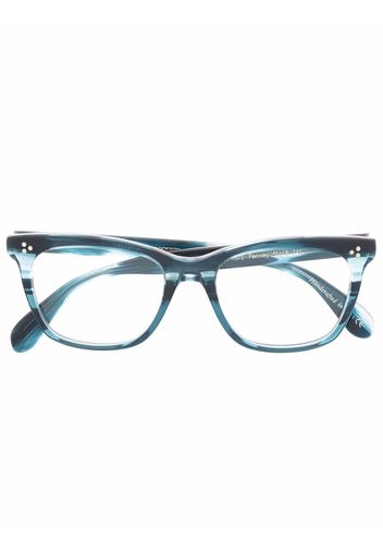 Oliver Peoples Penney square-frame glasses - Blu