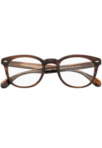 Oliver Peoples Occhiali tondi Sheldrake Sun - Marrone