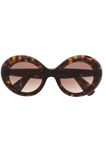 Oliver Peoples Occhiali da sole tondi Dejeanne - Marrone