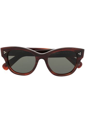 Oliver Peoples Occhiali da sole cat-eye Eadie - Marrone