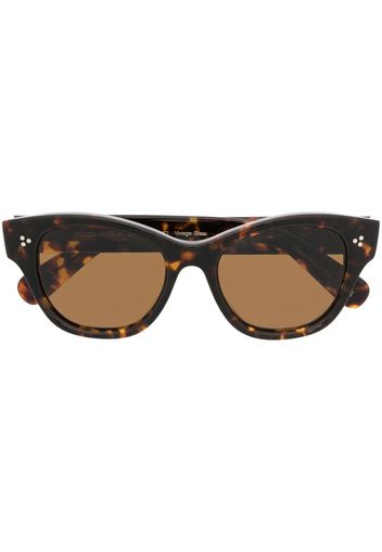 Oliver Peoples Occhiali da sole cat-eye Eadie - Marrone