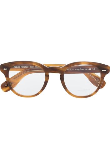 Oliver Peoples Occhiali tondi Gregory Peck - Marrone