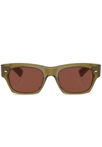 Oliver Peoples Kasdan rectangle-frame sunglasses - 1678C5 Dusty Olive