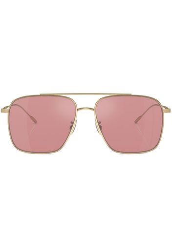 Oliver Peoples Dresner aviator-frame sunglasses - 52923E Gold