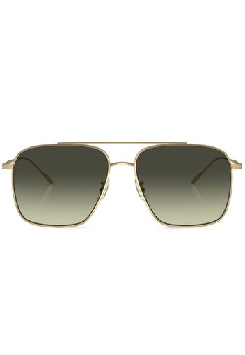 Oliver Peoples Dresner aviator-frame sunglasses - 5292BH Gold