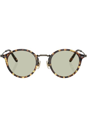 Oliver Peoples tortoiseshell round-frame sunglasses - Oro