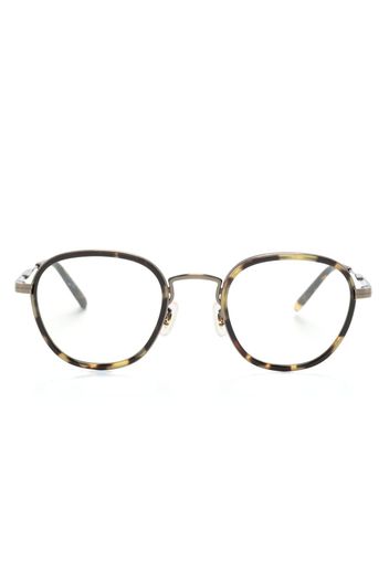 Oliver Peoples tortoiseshell-effect round-frame glasses - Oro