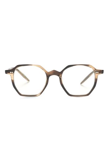 Oliver Peoples clip-on lenses square-frame sunglasses - Oro