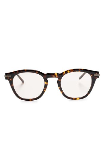 Oliver Peoples Occhiali con effetto tartarugato Len - Marrone